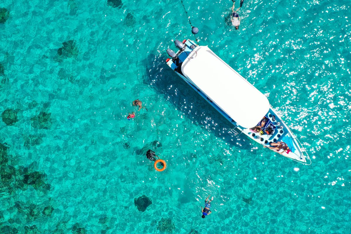 snorkeling at Blue Lagoon, Bali