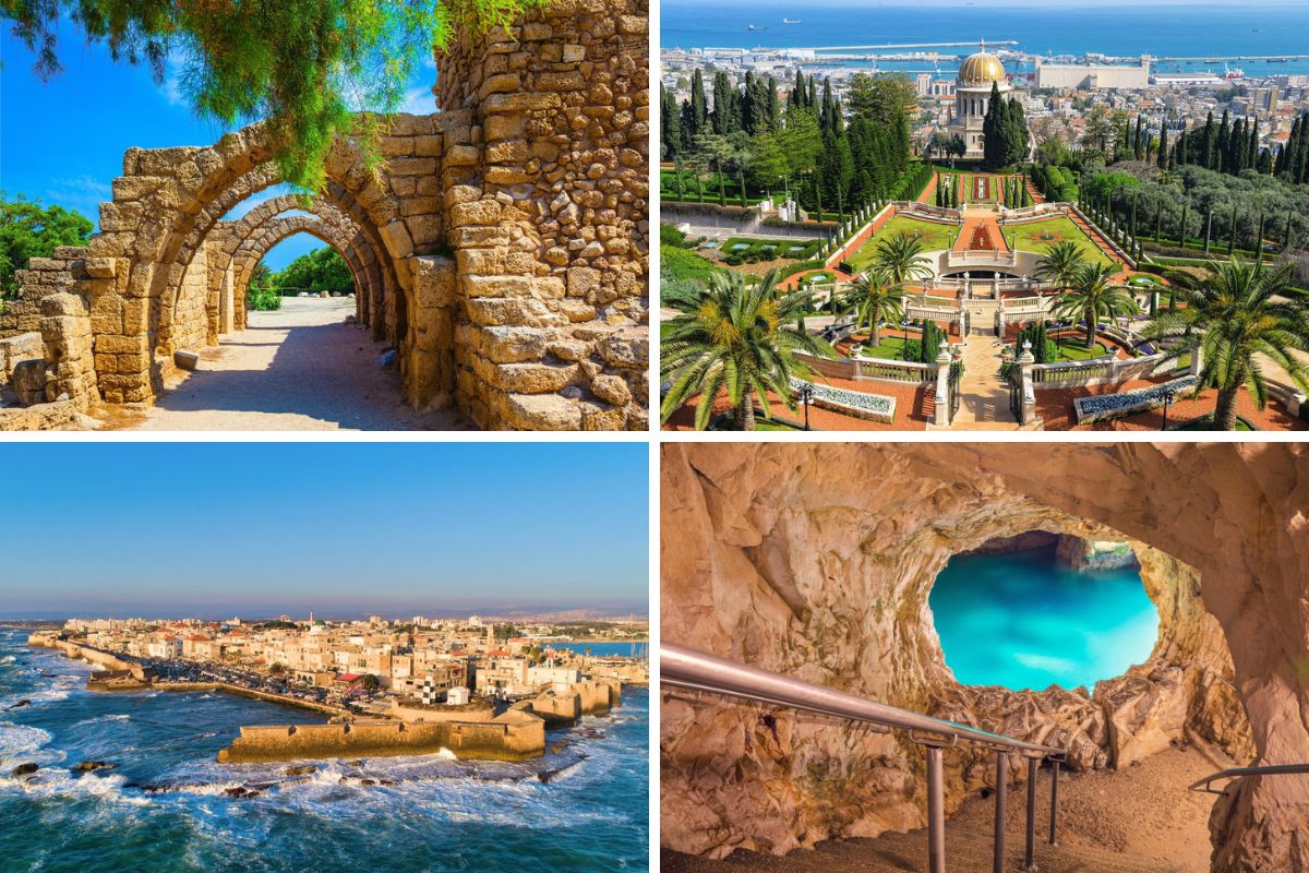 Caesarea, Haifa, Acre, Rosh hanikra day trips from Jerusalem
