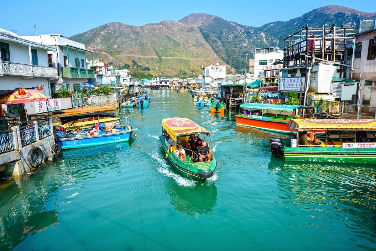 Tai O fishing village. Lantau Island, Hong Kong