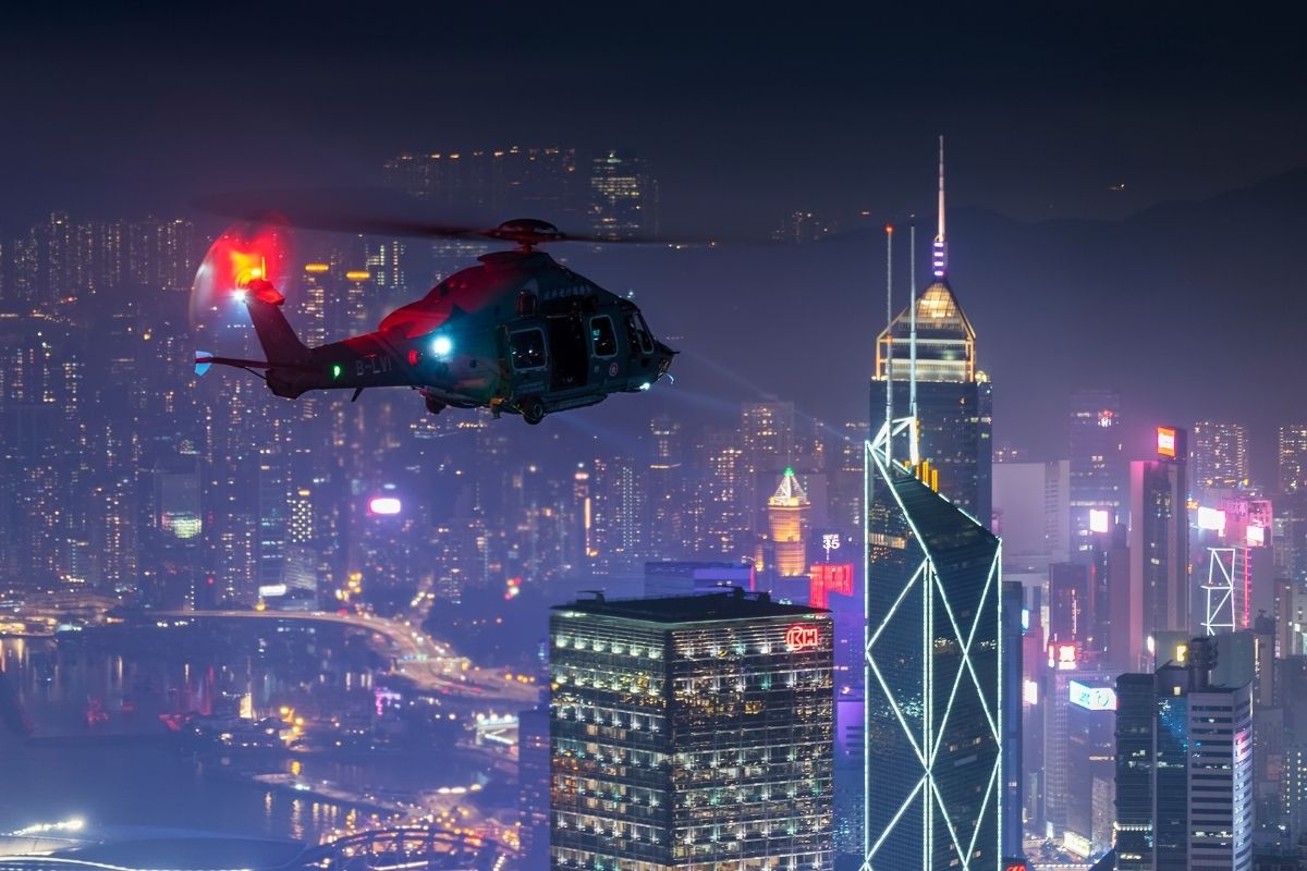 helicopter tour in Hong Kong