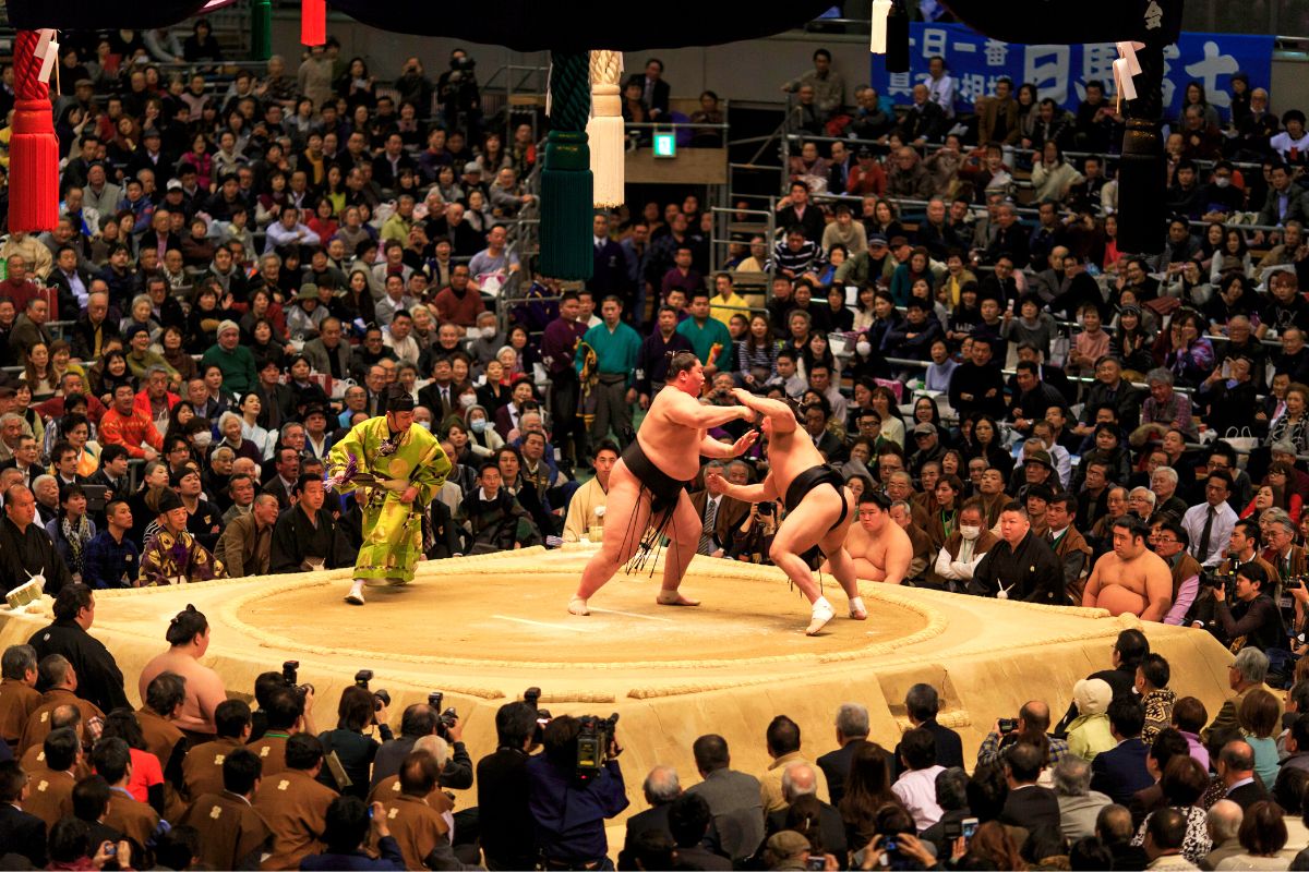 Osaka Sumo Tournament, Japan