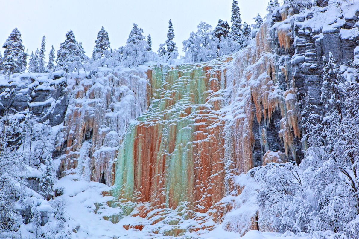 Korouoma Frozen Waterfalls, Finland
