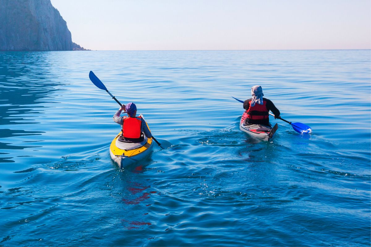 canoeing around Lapataia Bay