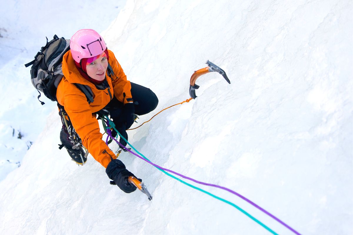 ice climbing in Kiruna