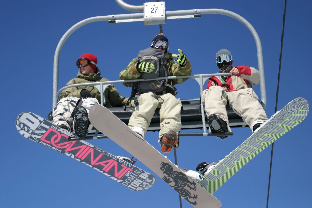 snowboarding at Cerro Castor