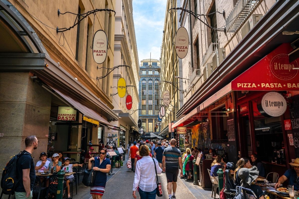 Degraves Street in Melbourne