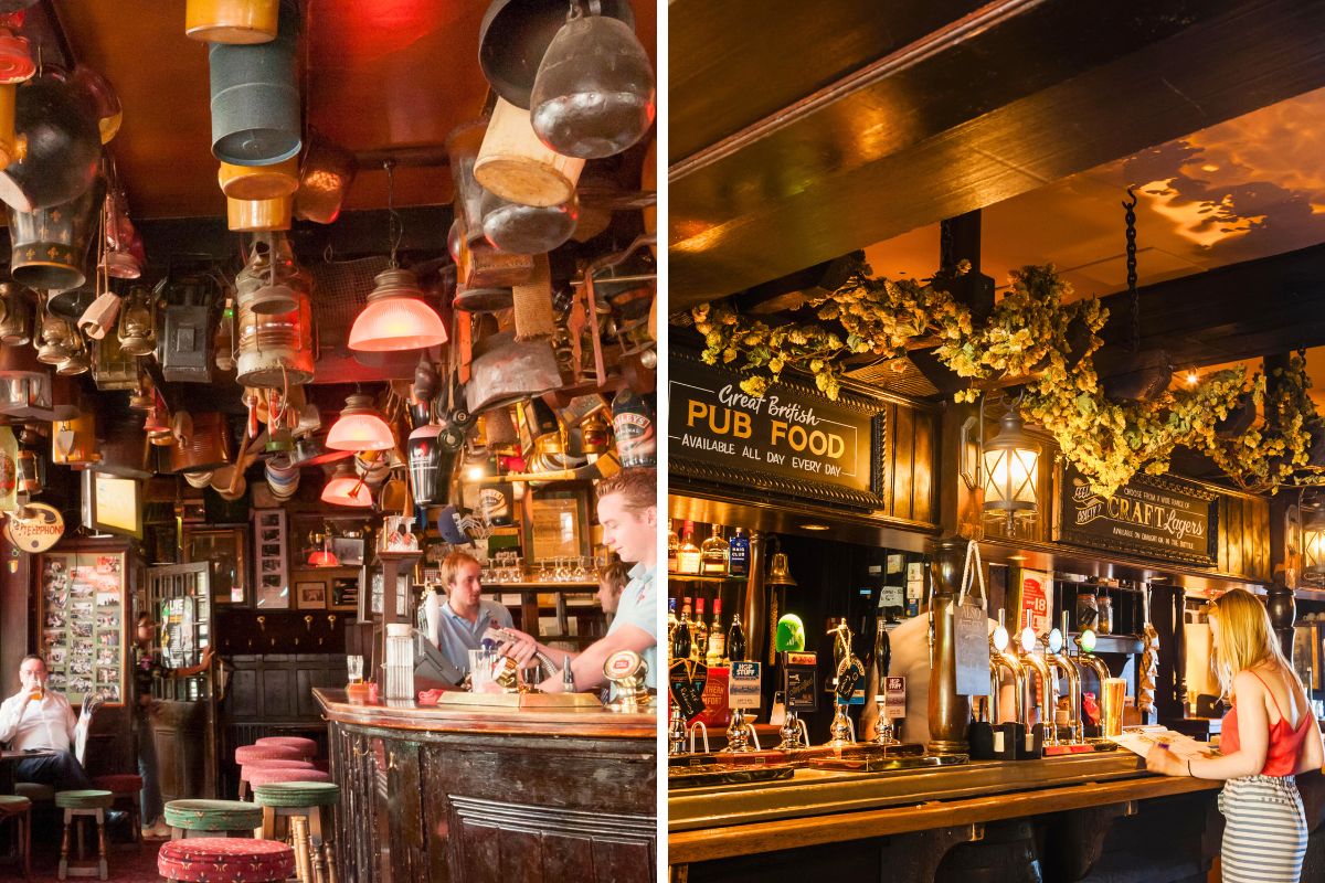 cosy pubs in London