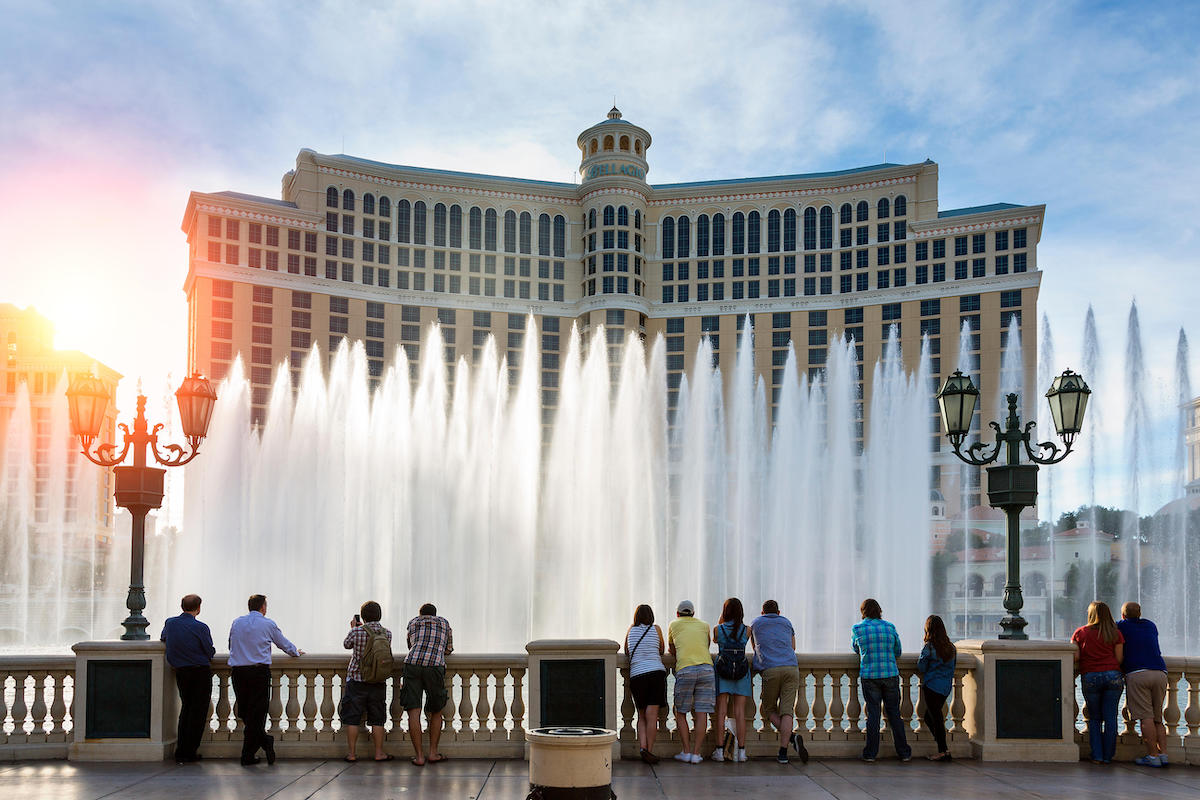 Il Paris Las Vegas Hotel e Casino segno nella forma del palloncino