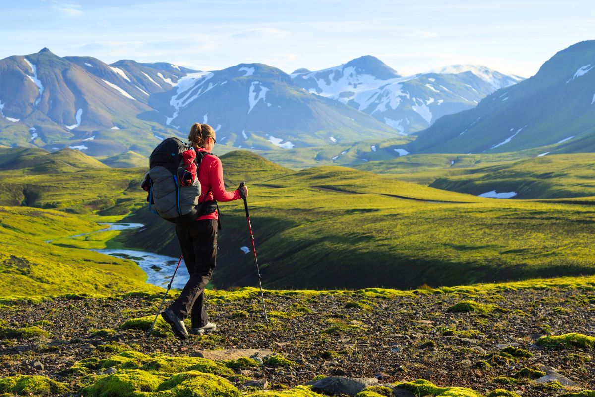 Hiker Hiking Mountain