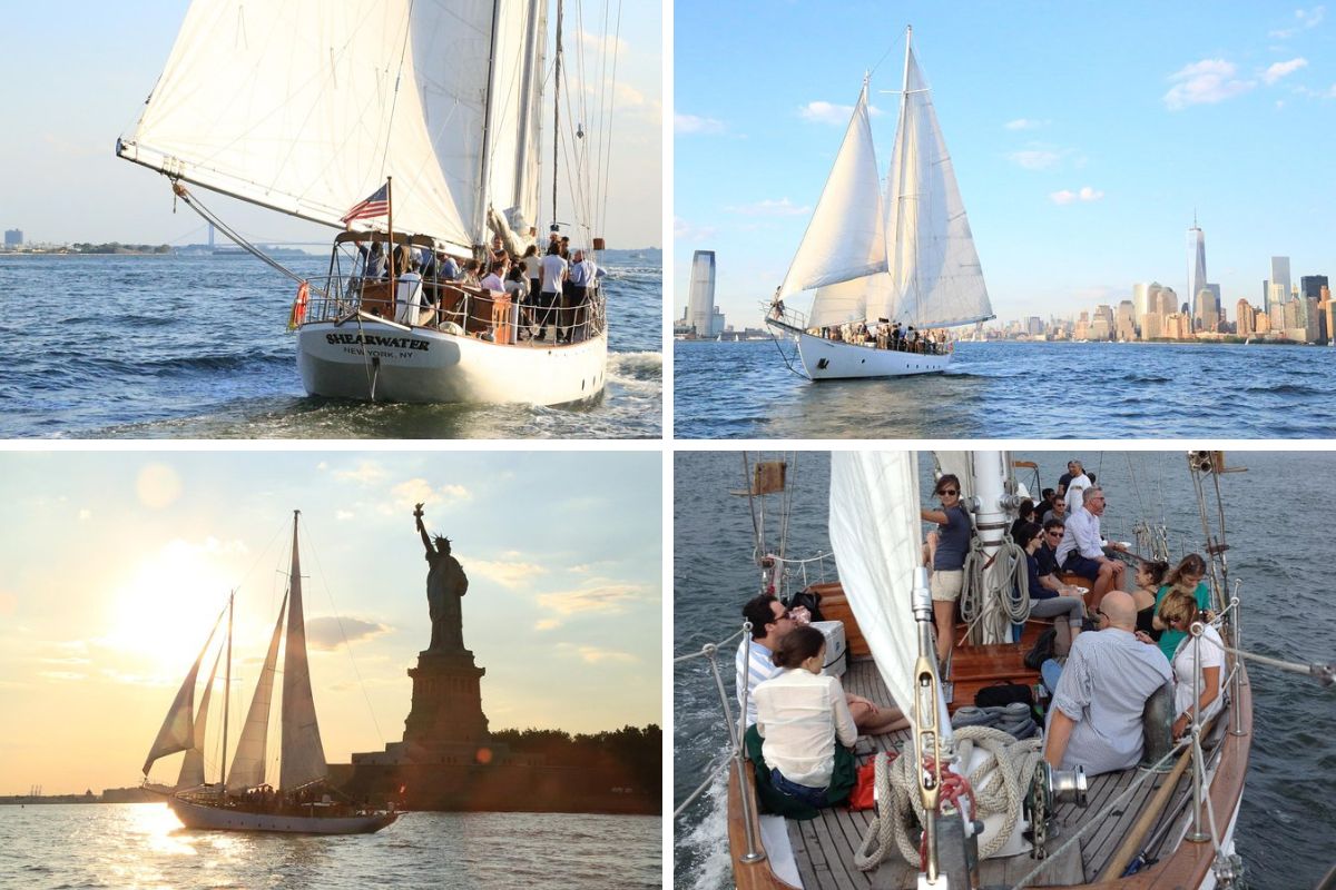Sailing on the Shearwater Classic Schooner by Manhattan by Sail