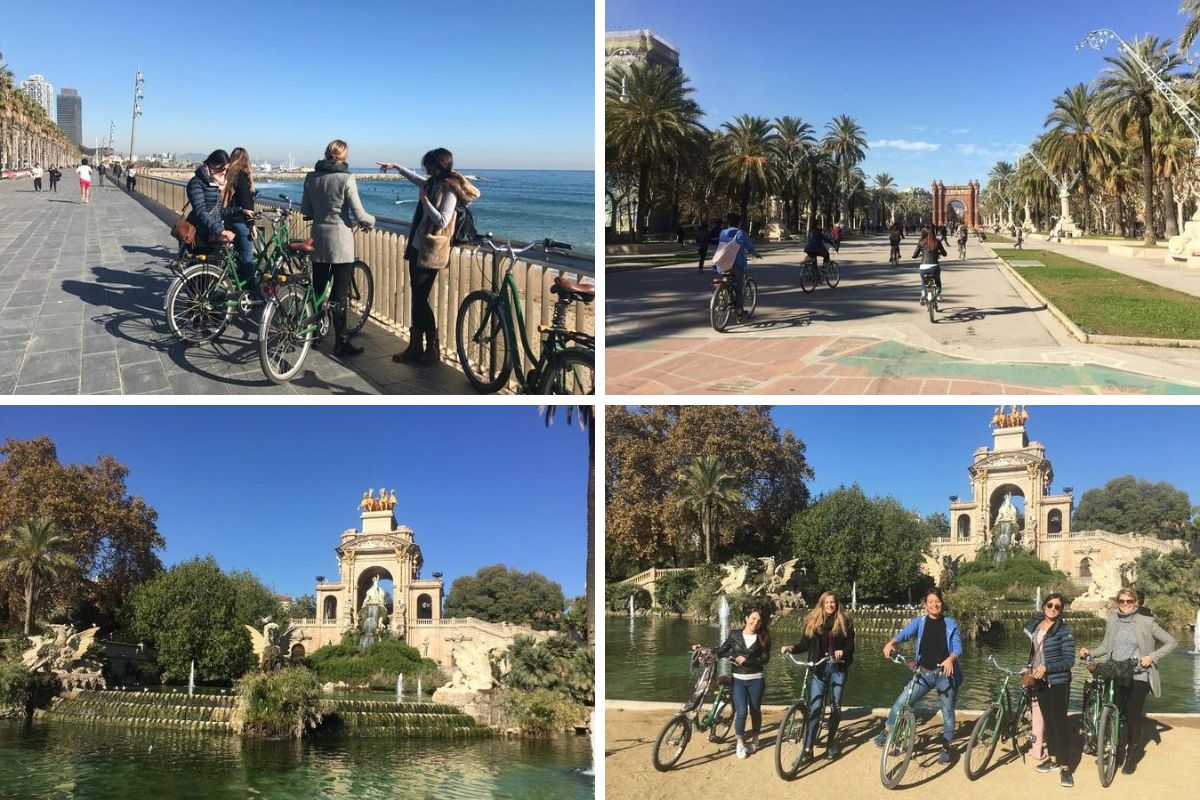 Barcelona Evening Small Group Bike Tour with Cava