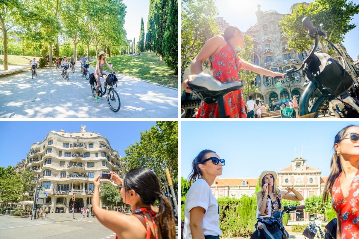 Barcelona e-Bike Gaudí Highlights or Bohemian Neighborhoods Small Group Tour