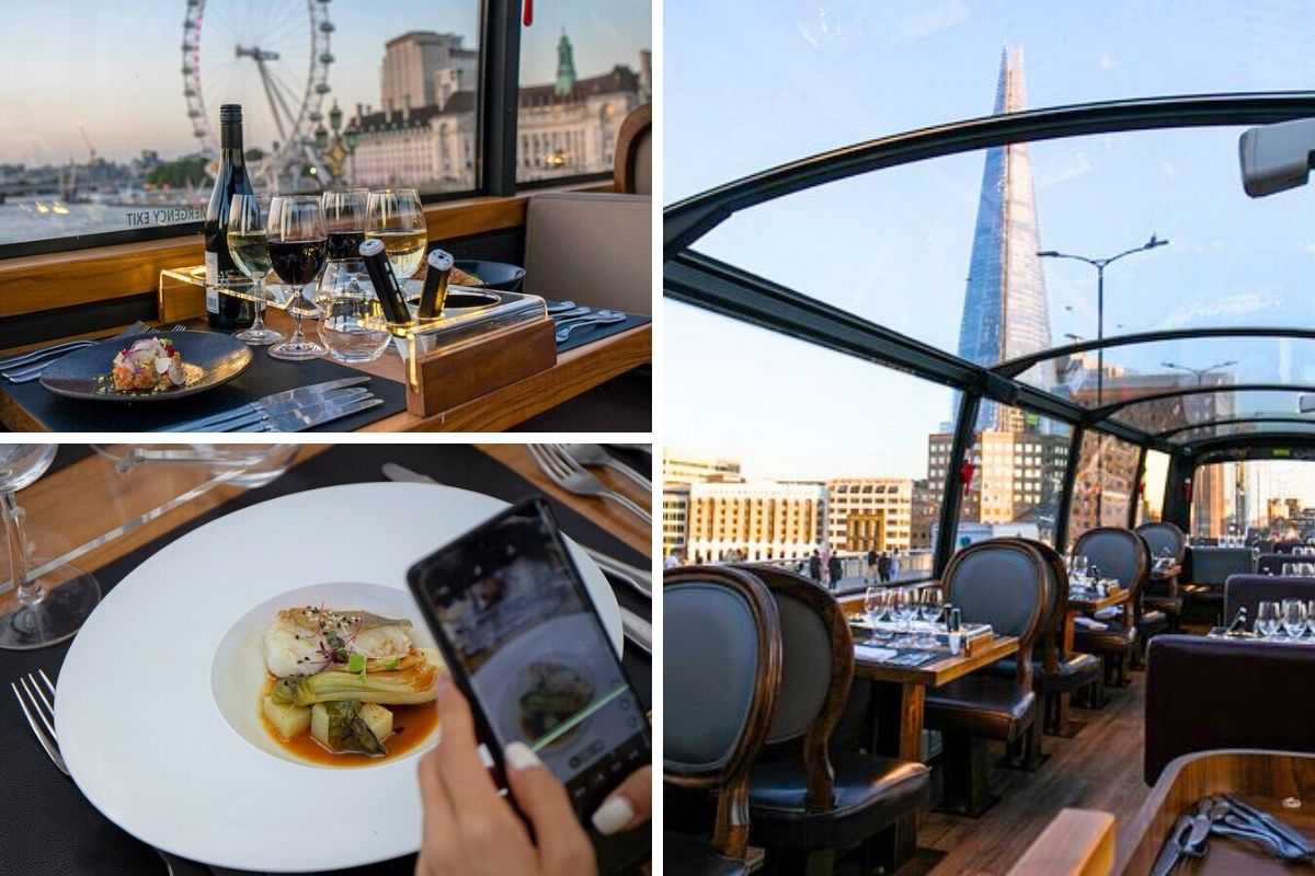 Luxury 6 Course Bus Dining Experience Through London