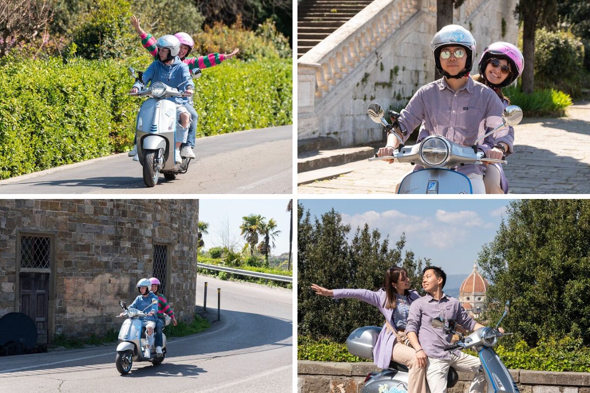 Panoramic Florence private tour on Vespa with personal photographer
