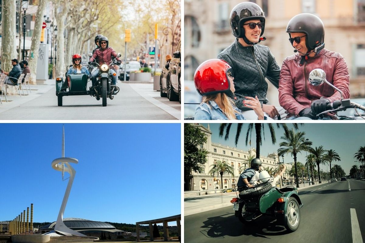 Half Day Barcelona Tour by Sidecar Motorcycle