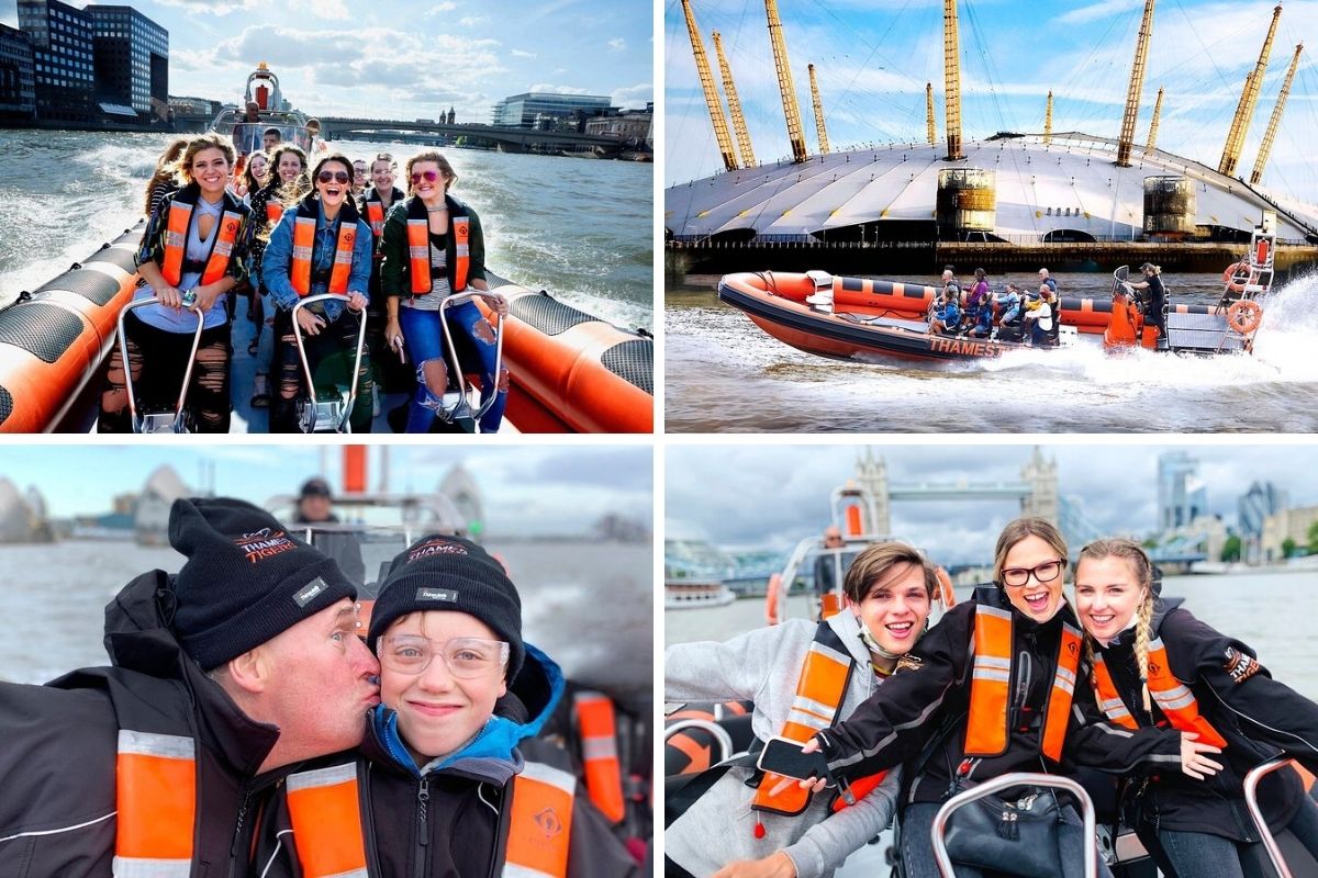 Speedboat tour by Thames Tigers
