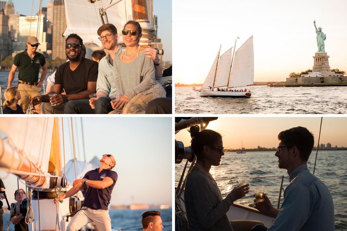 New York Sunset Cruise Aboard Schooner Adirondack by Classic Harbor Line