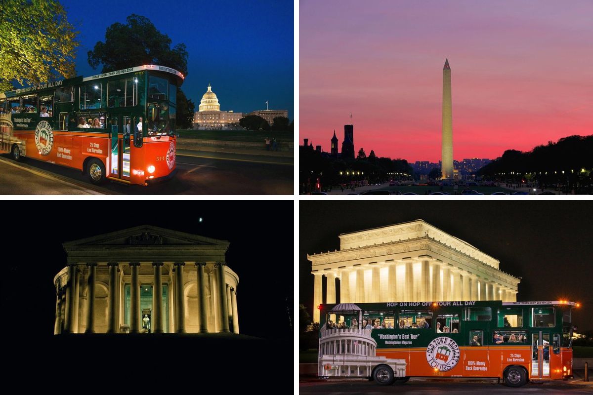 Washington DC Monuments by Moonlight Tour by Trolley