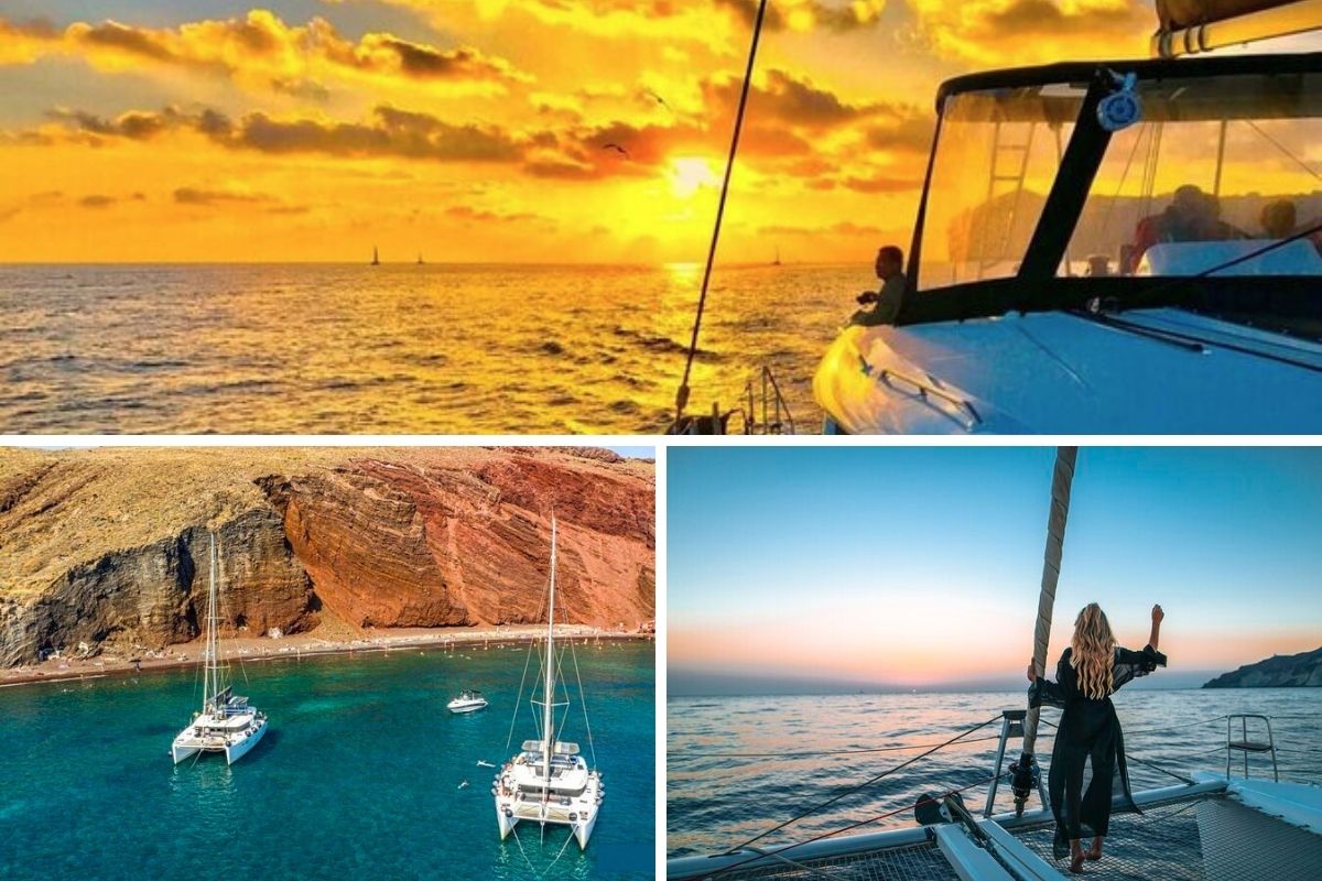Half-Day Exclusive Catamaran Cruise by Santorini Star Sailing
