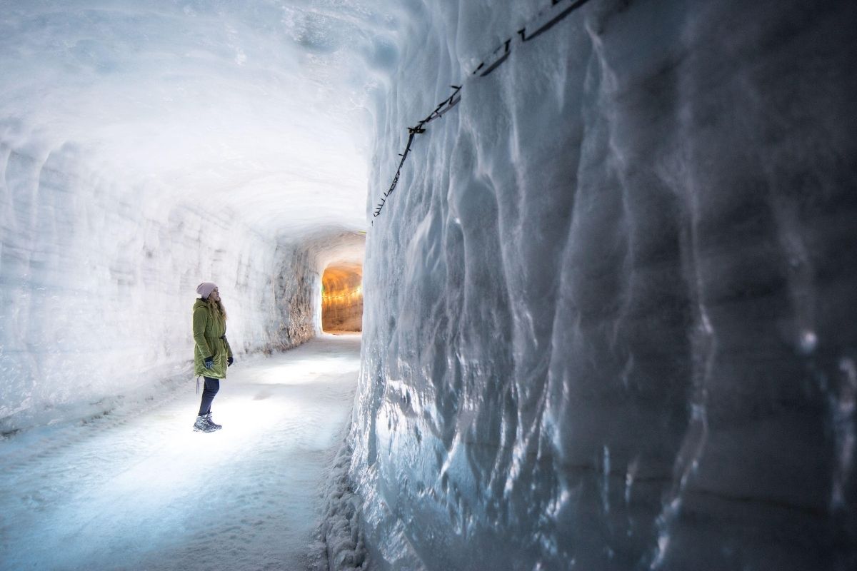 Langjokull glacier tunnel, Iceland