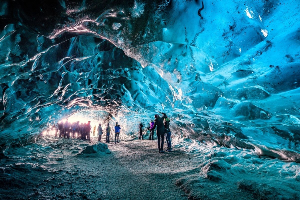 ice caving in Iceland