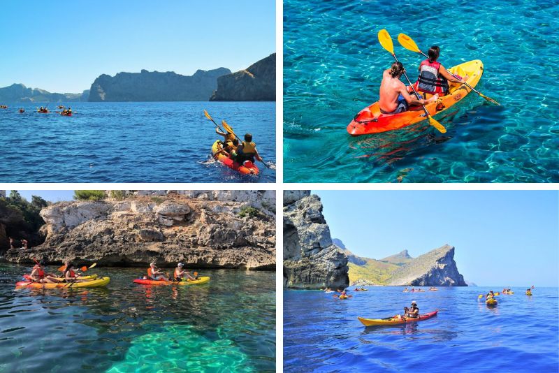 kayaking in Mallorca