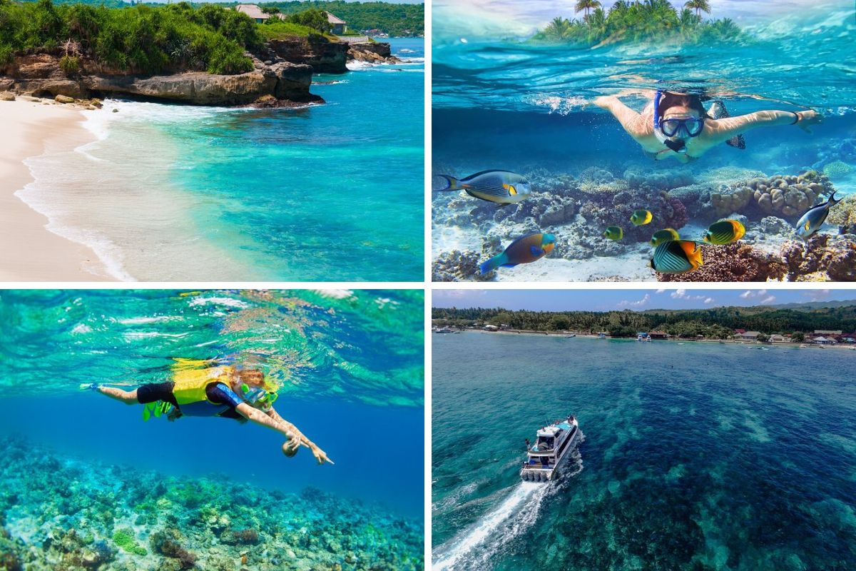 snorkeling in Nusa Lembongan, Bali