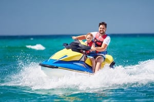 Moto acuática en Menorca