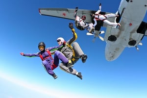 Skydiving in Rome