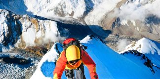 climbing Mount Everest